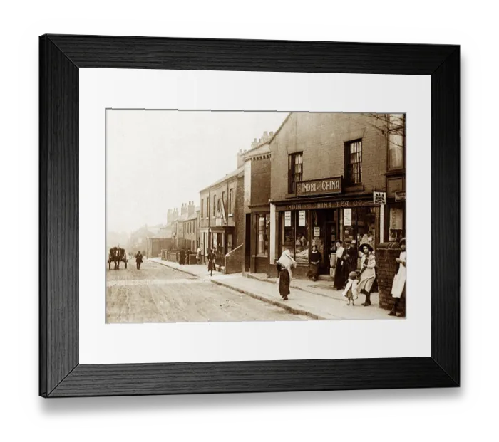 Framed Print : Chesterfield New Whittington South Street early 1900s Framed Print : Chesterfield New Whittington South Street early 1900s