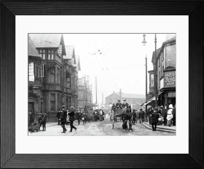 Framed Print : West Bars, Chesterfield early 1900's Framed Print : West Bars, Chesterfield early 1900's