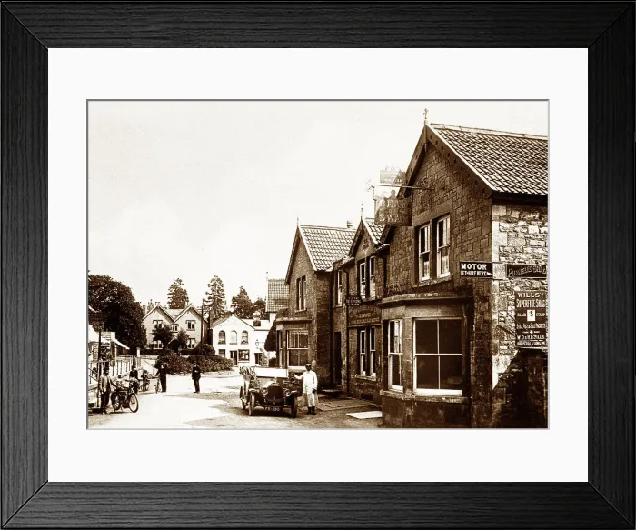 Framed Print : South Parade, Chew Magna early 1900's Framed Print : South Parade, Chew Magna early 1900's