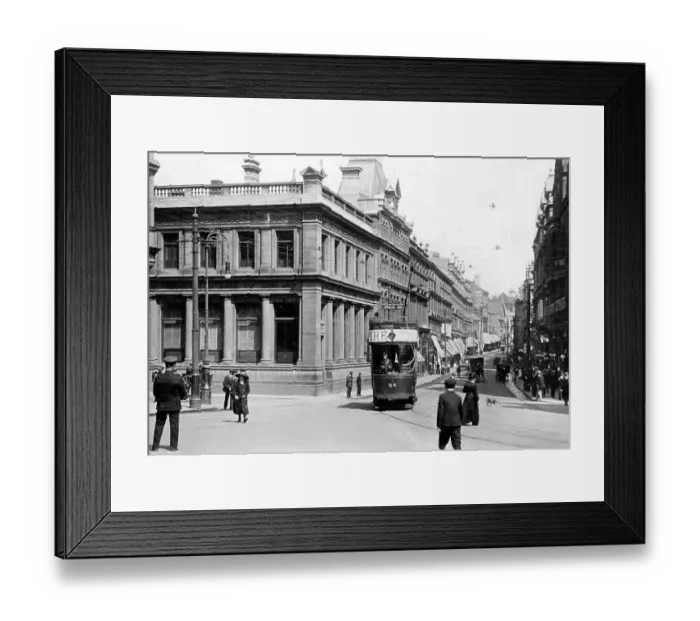 Framed Print : High Street Newport, Monmouthshire early 1900's Framed Print : High Street Newport, Monmouthshire early 1900's
