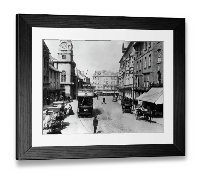 Framed Print : High Street Newport, Monmouthshire early 1900's Framed Print : High Street Newport, Monmouthshire early 1900's