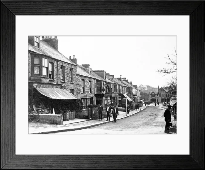 Framed Print : East Street, Newquay early 1900's Framed Print : East Street, Newquay early 1900's