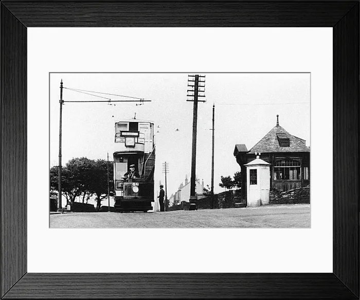 Framed Print : Tram Terminus, Newsome early 1900's Framed Print : Tram Terminus, Newsome early 1900's