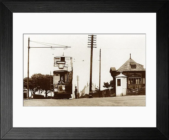 Framed Print : Newsome Tram Terminus early 1900s Framed Print : Newsome Tram Terminus early 1900s