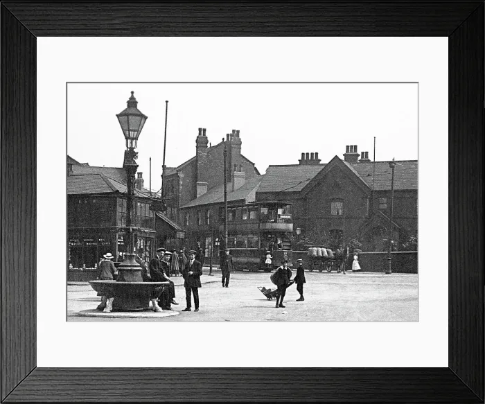 Framed Print : Market Place, Normanton early 1900's Framed Print : Market Place, Normanton early 1900's