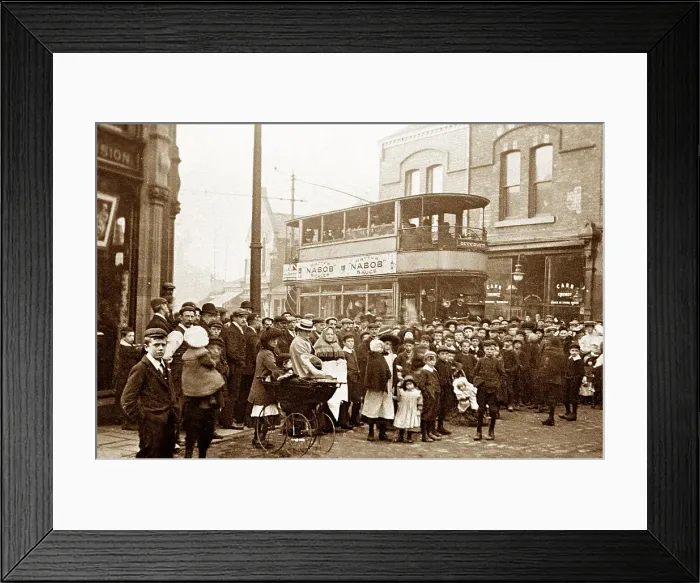 Framed Print : Normanton Tram in 1906 Framed Print : Normanton Tram in 1906