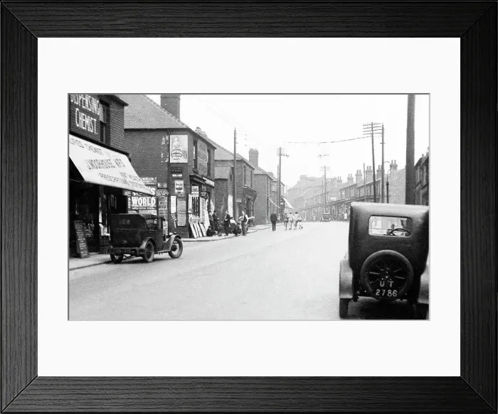 Framed Print : Denaby Doncaster Road probably 1930s Framed Print : Denaby Doncaster Road probably 1930s