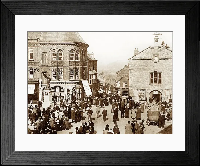 Framed Print : Denbigh The Square early 1900s Framed Print : Denbigh The Square early 1900s