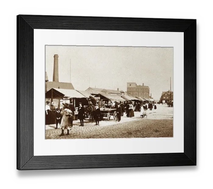 Framed Print : Derby The Morledge early 1900s Framed Print : Derby The Morledge early 1900s