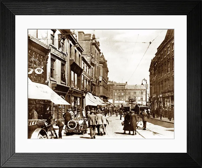 Framed Print : Derby Cornmarket probably 1920s Framed Print : Derby Cornmarket probably 1920s