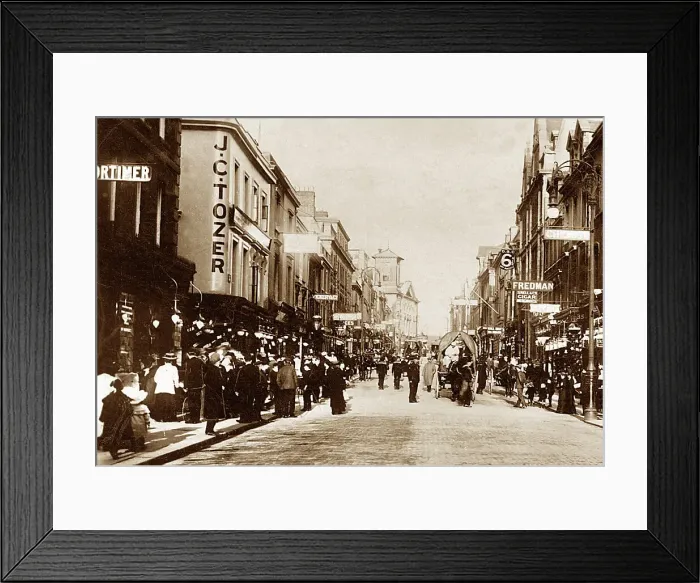 Framed Print : Devonport Fore Street early 1900s Framed Print : Devonport Fore Street early 1900s