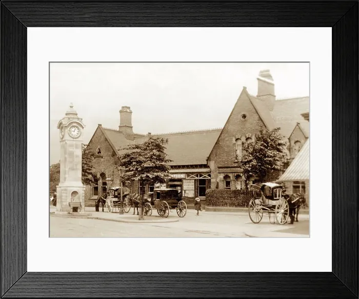 Framed Print : Didsbury Railway Station Victorian period Framed Print : Didsbury Railway Station Victorian period