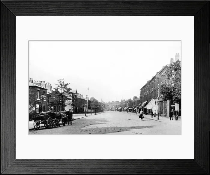 Framed Print : Wilmslow Road, Didsbury early 1900's Framed Print : Wilmslow Road, Didsbury early 1900's