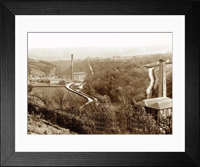 Framed Print : Digley Valley near Holmfirth early 1900s Framed Print : Digley Valley near Holmfirth early 1900s