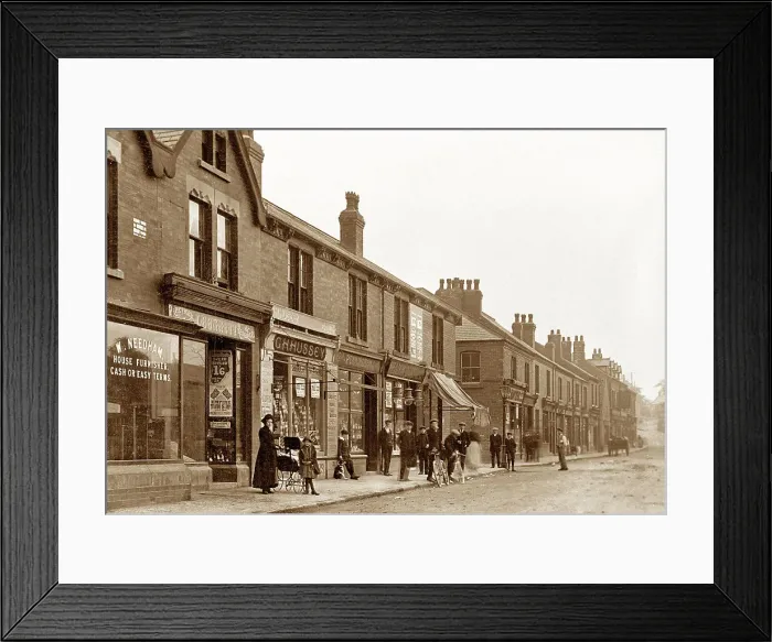 Framed Print : Dinnington Laughton Road early 1900s Framed Print : Dinnington Laughton Road early 1900s