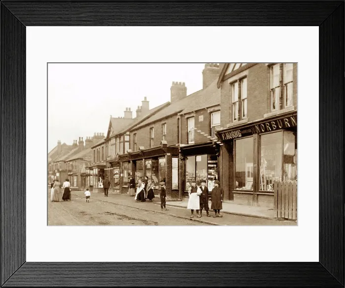 Framed Print : Dinnington Laughton Road early 1900s Framed Print : Dinnington Laughton Road early 1900s