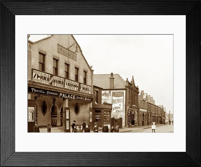 Framed Print : Dinnington Laughton Road Palace Cinema early 1900s Framed Print : Dinnington Laughton Road Palace Cinema early 1900s