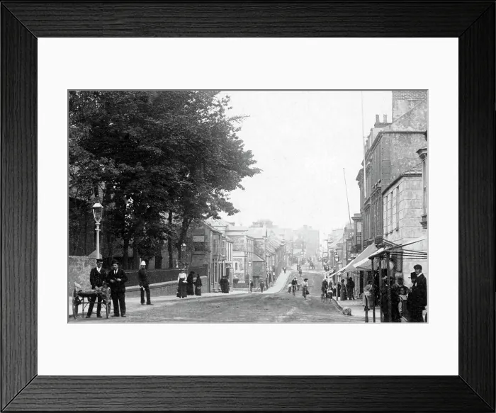 Framed Print : Bush Street, Pembroke Dock early 1900's Framed Print : Bush Street, Pembroke Dock early 1900's