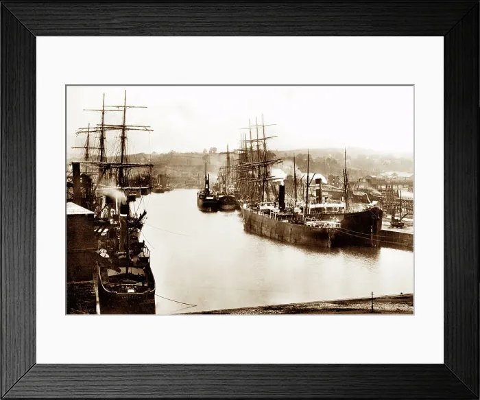 Framed Print : Penarth The Dock early 1900s Framed Print : Penarth The Dock early 1900s
