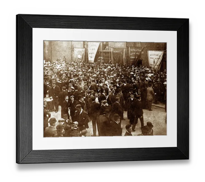 Framed Print : Church Gala Market Street, Penistone early 1900's Framed Print : Church Gala Market Street, Penistone early 1900's