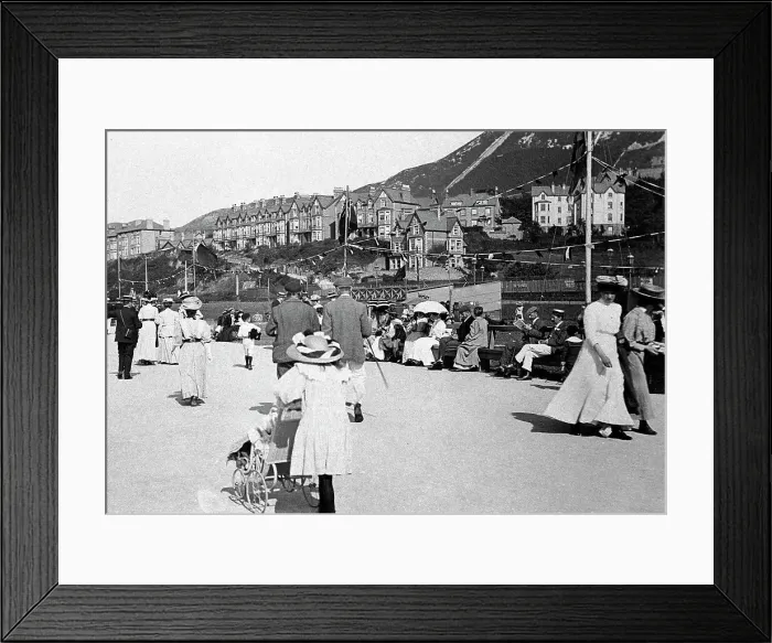 Framed Print : The Promenade, Penmaenmawr early 1900's Framed Print : The Promenade, Penmaenmawr early 1900's