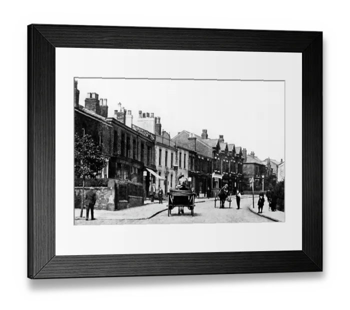 Framed Print : Heaton Mersey Didsbury Road early 1900s Framed Print : Heaton Mersey Didsbury Road early 1900s
