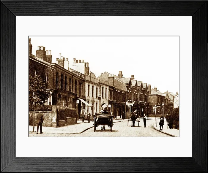 Framed Print : Didsbury Road, Heaton Mersey early 1900's Framed Print : Didsbury Road, Heaton Mersey early 1900's