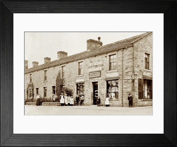 Framed Print : Green Terrace, Hebden early 1900's Framed Print : Green Terrace, Hebden early 1900's