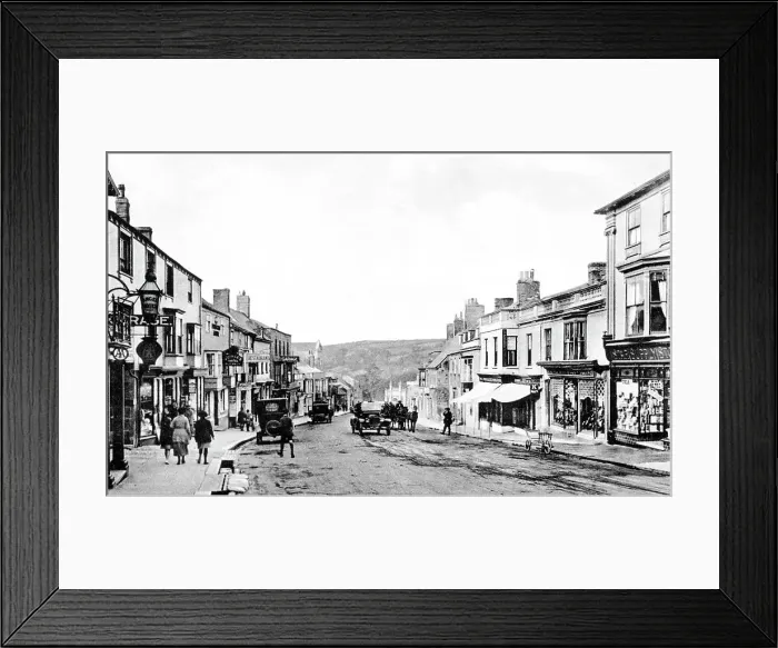 Framed Print : Helston Coinage Hall Street probably 1920s Framed Print : Helston Coinage Hall Street probably 1920s