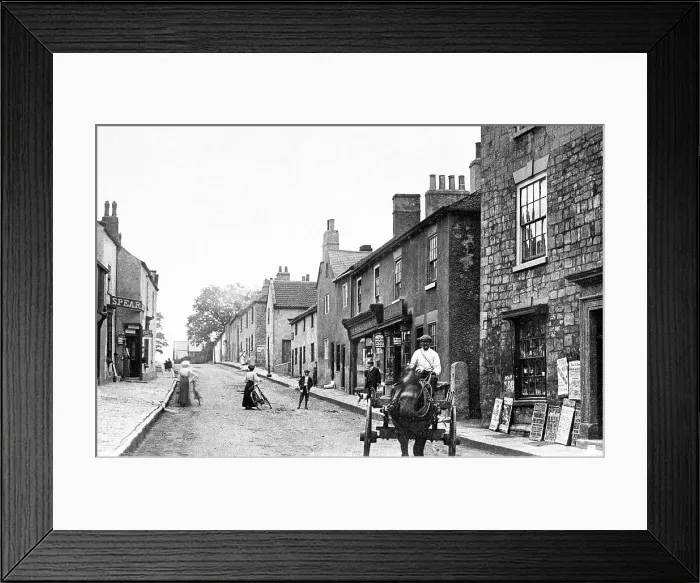 Framed Print : High Street, Sherburn in Elmet early 1900's Framed Print : High Street, Sherburn in Elmet early 1900's