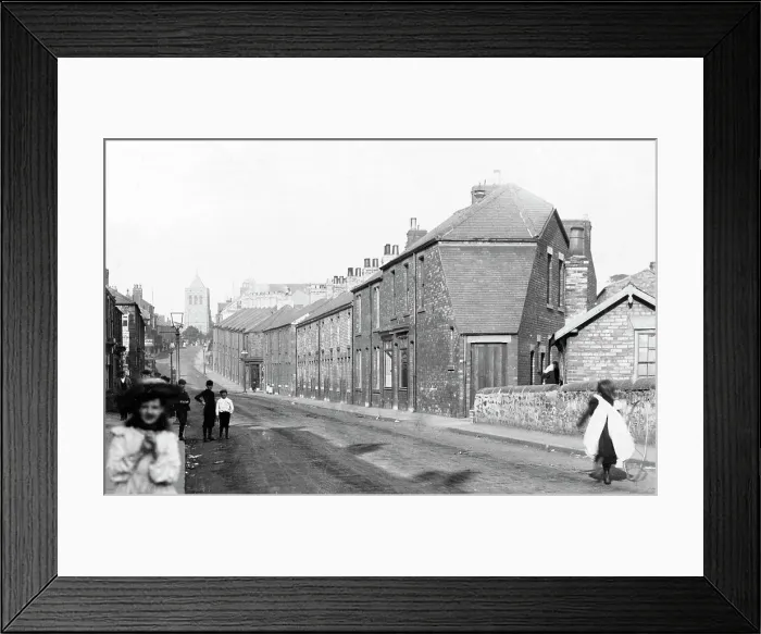 Framed Print : Shildon Main Street early 1900s Framed Print : Shildon Main Street early 1900s