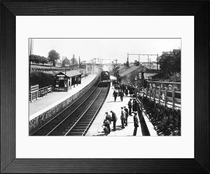 Framed Print : Railway Station, Shildon early 1900's Framed Print : Railway Station, Shildon early 1900's