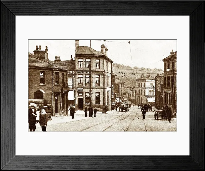 Framed Print : Shipley Otley Road early 1900s Framed Print : Shipley Otley Road early 1900s