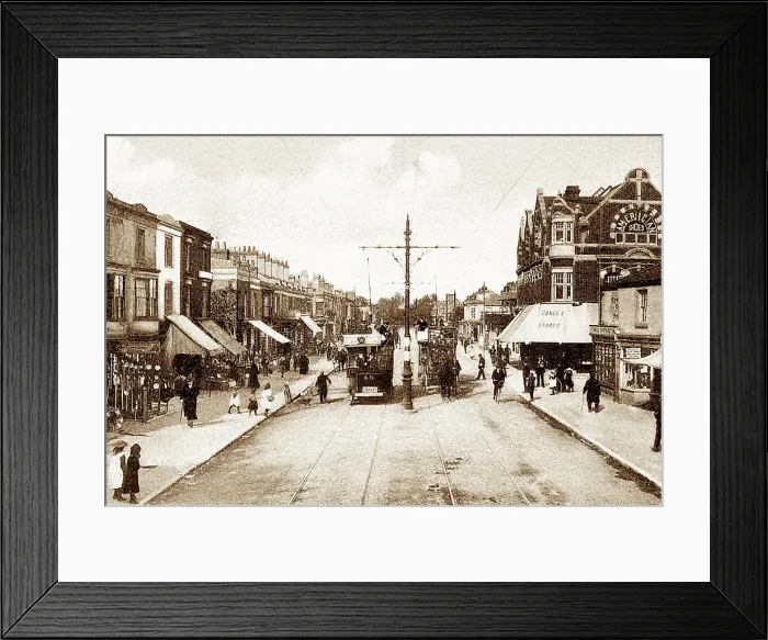 Framed Print : Shirley High Street early 1900s Framed Print : Shirley High Street early 1900s