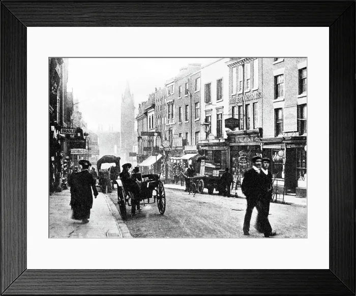 Framed Print : Shrewsbury Pride Hill early 1900s Framed Print : Shrewsbury Pride Hill early 1900s