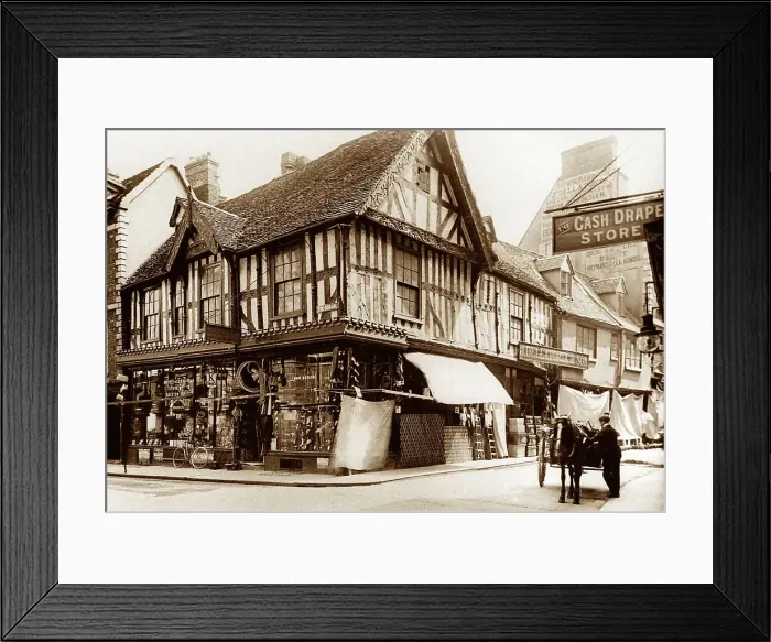 Framed Print : The Square, Shrewsbury early 1900's Framed Print : The Square, Shrewsbury early 1900's