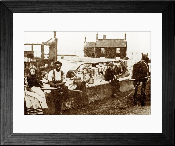 Framed Print : Shropshire Union Canal early 1900's Framed Print : Shropshire Union Canal early 1900's