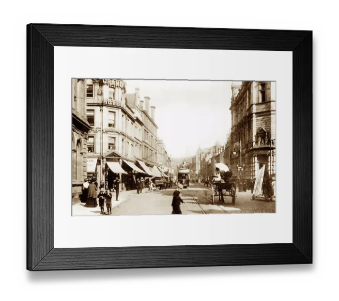 Framed Print : Perth High Street early 1900s Framed Print : Perth High Street early 1900s