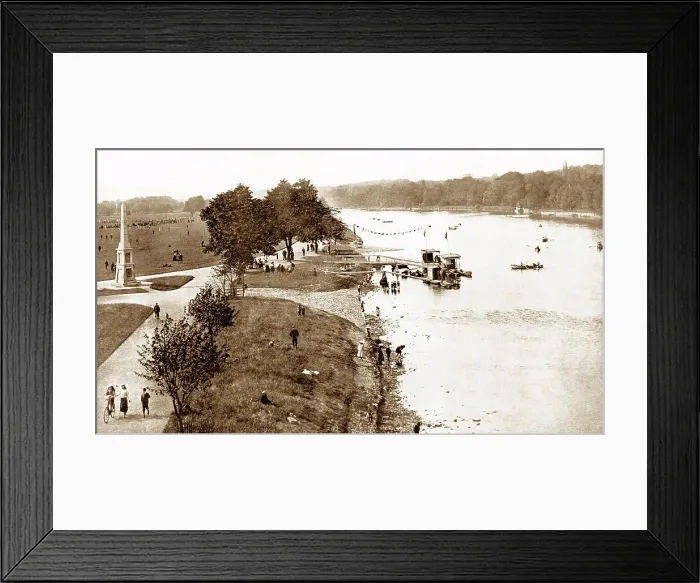 Framed Print : Perth North Inch Victorian period Framed Print : Perth North Inch Victorian period