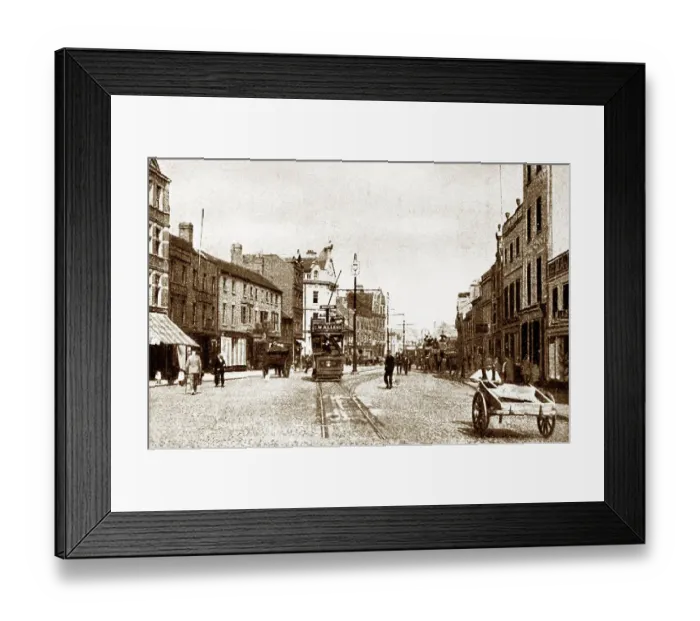 Framed Print : Peterborough Long Causeway early 1900s Framed Print : Peterborough Long Causeway early 1900s