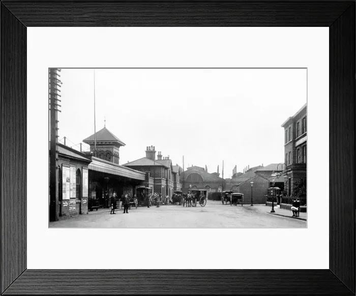 Framed Print : Peterborough Station Road early 1900s Framed Print : Peterborough Station Road early 1900s