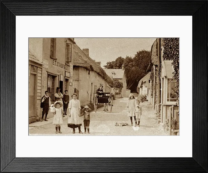 Framed Print : Piddletrenthide early 1900's Framed Print : Piddletrenthide early 1900's