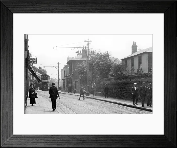 Framed Print : High Street, Plaistow early 1900's Framed Print : High Street, Plaistow early 1900's