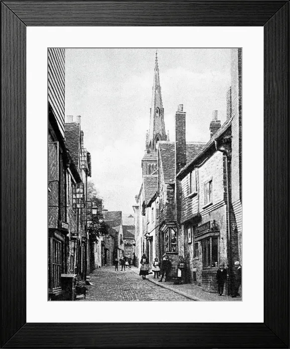 Framed Print : Lombard Street, Petworth early 1900's Framed Print : Lombard Street, Petworth early 1900's