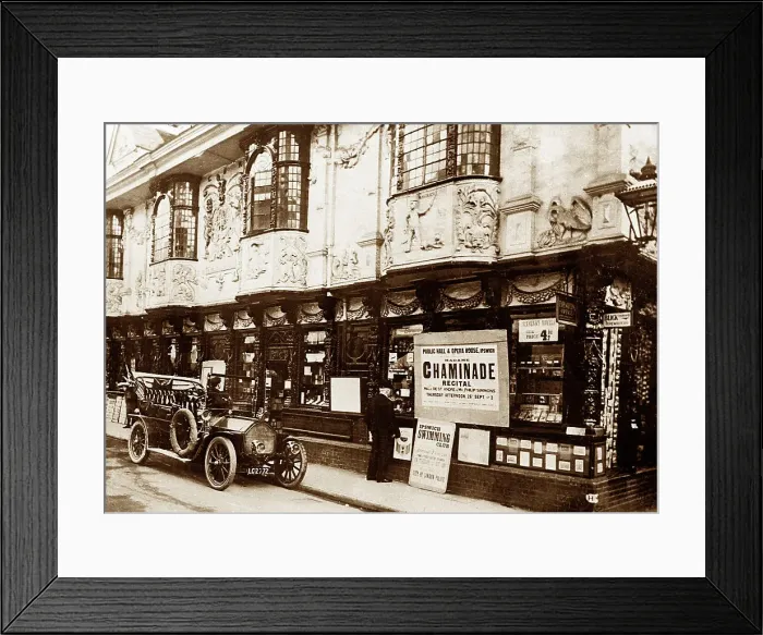 Framed Print : Ancient House, Ipswich early 1900's Framed Print : Ancient House, Ipswich early 1900's