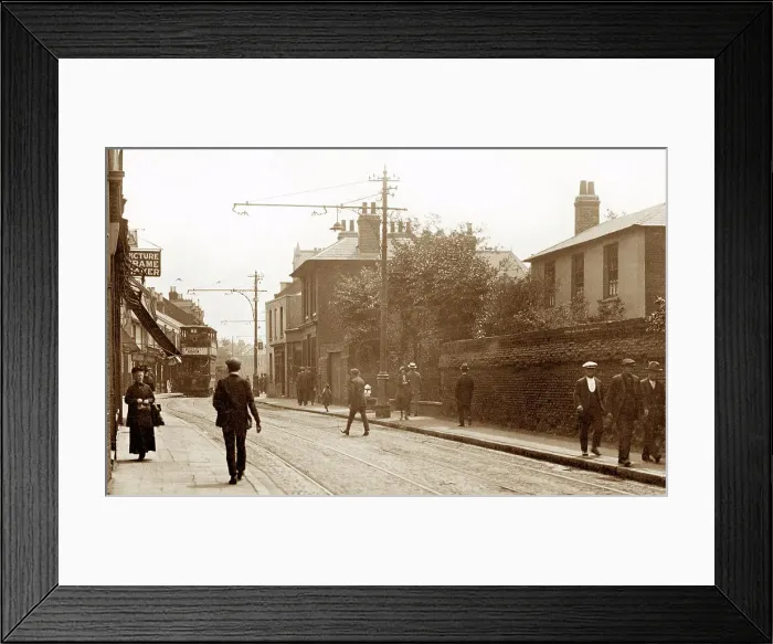 Framed Print : Plaistow High Street early 1900s Framed Print : Plaistow High Street early 1900s