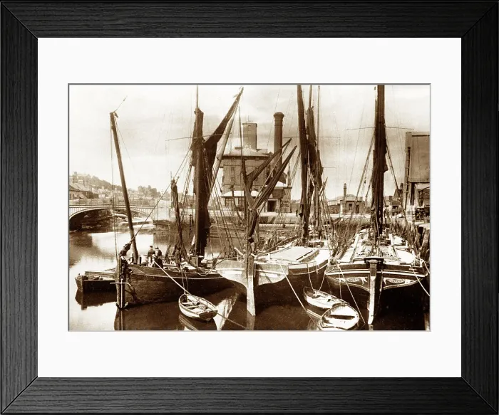 Framed Print : Ipswich Stoke Bridge early 1900s Framed Print : Ipswich Stoke Bridge early 1900s