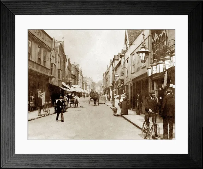 Framed Print : Upper Brook Street, Ipswich early 1900's Framed Print : Upper Brook Street, Ipswich early 1900's
