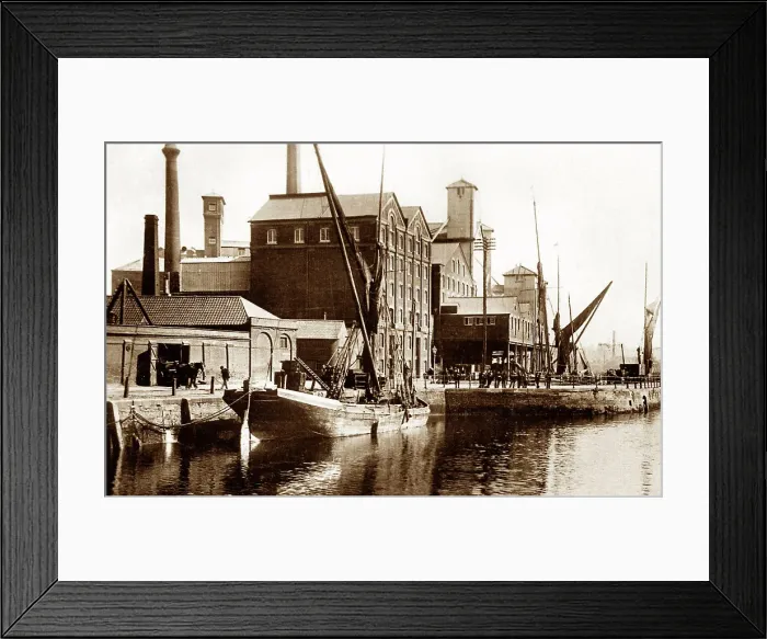 Framed Print : Ipswich Docks early 1900s Framed Print : Ipswich Docks early 1900s