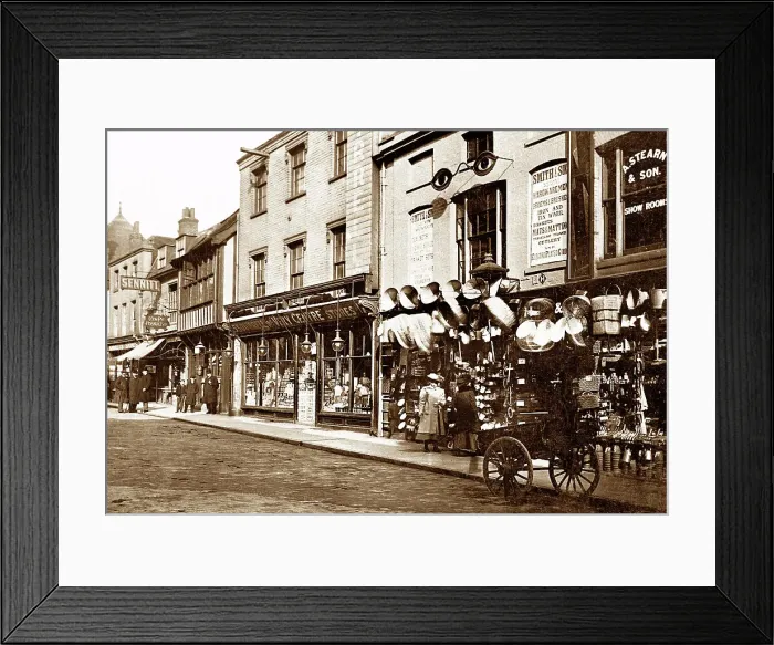 Framed Print : Upper Brook Street, Ipswich early 1900's Framed Print : Upper Brook Street, Ipswich early 1900's